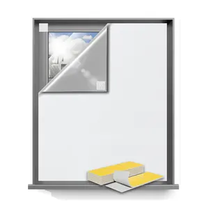 Portable Blackout Curtain white window blind DIY skylight shading