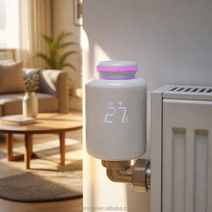Valve thermostatique intelligente pour <span class=keywords><strong>radiateur</strong></span> Tuya WiFi, <span class=keywords><strong>thermostat</strong></span> programmable pour <span class=keywords><strong>radiateur</strong></span>, affichage LED, compatible avec Alexa Google Home - Product Image 2