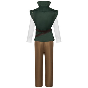 Costume de cosplay Flynn Ryder, gilet vert, pantalon marron, tenue de jeu de rôle pour adulte, tenue d'anime, printemps 2024 - Product Image 2