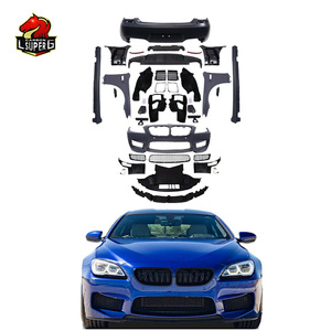 Kits de carrosserie M6 pour la série 6 <span class=keywords><strong>F06</strong></span> F12 F13 640I <span class=keywords><strong>650I</strong></span> mise à niveau pare-chocs avant pare-chocs arrière jupes latérales diffuseur d'aile - Product Image 1