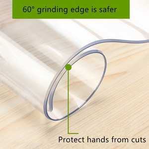 HuiHe in PVC trasparente tela cerata impermeabile tovaglia quadrata personalizzata copri tavola rotonda studente tappetino protezione 1.5mm - Product Image 6