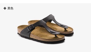 Sandales en cuir de vache véritable à semelle souple, chaussures de plage santé pour femmes/hommes, <span class=keywords><strong>prix</strong></span> bas, vêtements de plage d'été - Product Image 5