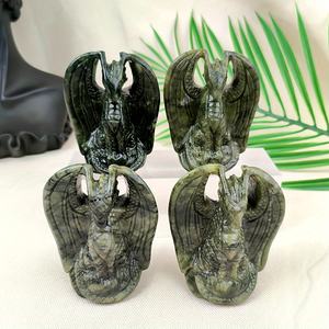 Vente en gros de jade Xiu Yan naturel, dragon, beau ornement, minéral, décoration d'intérieur, collection, cadeaux - Product Image 2