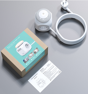 Ổ Cắm Power Strip Cube, Bộ Bảo Vệ Chống Sét, Bốn Ổ Cắm AC, 4 Cổng USB, Dây Cắm Mở Rộng 5ft, Cho Trường Học Tại Nhà, Màu Trắng - Product Image 4