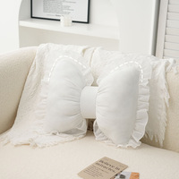 YIXUAN Coussin de canapé universel quatre saisons, moderne et minimaliste, en forme de nœud en dentelle, rembourrage en coton PP, confortable pour le soutien lombaire