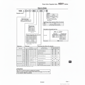 Régulateur de soupape de commande VEX1300-04 SMC Pneumatics - Product Image 1