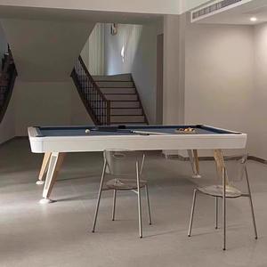 โต๊ะพูลหนังแท้สีดำสไตล์อเมริกัน สำหรับเล่นแปดลูกและเก้าลูก ใช้ในบ้าน คุณภาพมาตรฐาน ผลิตในจีน - Product Image 3