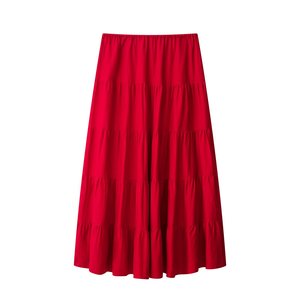 Conjunto de Top Halter de Lino Arrugado y Falda Midi Escalonada para Mujer 2026, Estilo Vintage para Vacaciones, Dos Piezas, OEM/ODM por Fábrica China - Product Image 4