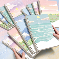 Cuadernos Fancy Ölgemälde-Spiralblock für Studenten A5 B5 120 Seiten Verstärktes Papier Liniertes Notizbuch Tagebuch Beste Geschenke Schreibwaren