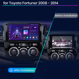 Junsun EU Stock Carplay Android autoradio Auto per <span class=keywords><strong>Toyota</strong></span> Fortuner Hilux Revo 2007-2015 lettore DVD Auto testa unità schermo Auto - Product Image 2