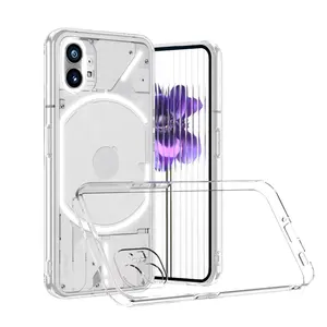 Amostra grátis, atacado, 2.0mm, transparente, silicone, carcaça de celular, tpu, capa de telefone móvel para nada, telefone 1