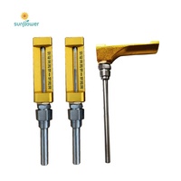 WLG-423 termometer berbentuk V logam laut industri kaca kuningan untuk navigasi