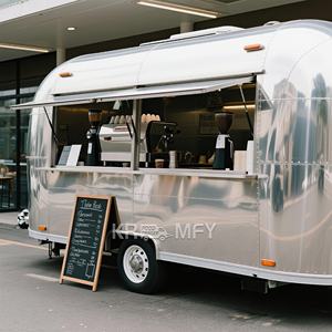 Remolque Personalizado Totalmente Equipado, Camiones Rápidos de Acero Inoxidable Completamente Equipados con DOT, Camión de Cocina Móvil, Carrito de Comida al Aire Libre - Product Image 4