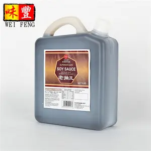 HALAL prix de gros marques en Chine HACCP bouteille en verre Chinois 200ml sauce soja foncée