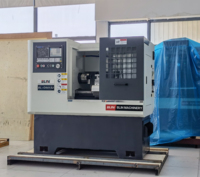 Mini Torno Slant Lit CNC Tour Machine 50mm Guidage Largeur Horizontale Précision Heavy Duty Horizontal Broche Moteur Vertical