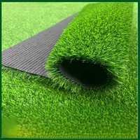 Tapis en gazon artificiel haute densité pour la décoration de bureau, en plastique imperméable avec une hauteur de poils de 50 mm