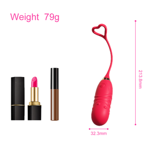 Özel etiket akıllı APP kontrol teleskopik sokma titreşimli 9 frekansları IPx6 su geçirmez kalp şekli lateks g-spot Kegel topu - Product Image 5