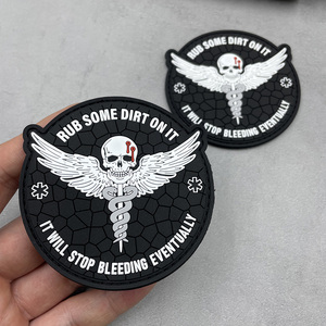 Втирать немного грязи, хрустящая <span class=keywords><strong>3</strong></span>-дюймовая тактическая нашивка из ПВХ 3D EMT смешная нашивка для шляп и одежды - Product Image 4