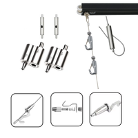 Kit d'éclairage mural réglable système de suspension de câble en acier inoxydable avec pince de câble de piste fil de soudage coupe flexion