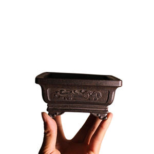 <span class=keywords><strong>Maceta</strong></span> Clásica de Arcilla Morada Durable de DaringFish, <span class=keywords><strong>Maceta</strong></span> Rectangular Pequeña para Bonsái con Orificios, para Colgar o Exhibir en Escritorio - Product Image 2