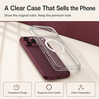 Casing Transparan untuk iPhone 18 17 Pro Max dengan Penutup Belakang Anti Gores Anti Menguning, Casing Ponsel Magnetik Transparan
