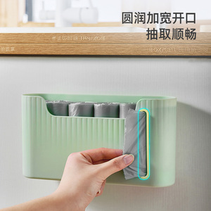 Wall Mounted Garbage Bag <b>Storage</b> Box Rectangle Luxury Green No Lid <b>Kitchen</b> Pull Out <b>Storage</b> Basket - Product Image 4