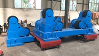 Industrielles Selbstausrichtendes Tankwendersystem Automatisiertes Schweißdrehsystem Geschweißter Stahlrahmen Doppelrollen-Polyurethan-Rotator