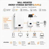 Batterie de stockage solaire LiFePO4 5,12 kWh en promotion avec communication CAN pour solutions d'alimentation hors réseau résidentielles et commerciales