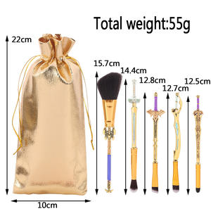 5 unid/set the Legend of <span class=keywords><strong>Zelda</strong></span> Juego de brochas de maquillaje Dibujos animados Anime <span class=keywords><strong>Link</strong></span> <span class=keywords><strong>Breath</strong></span> of the Wild Juego de brochas Maquillaje para fanáticos - Product Image 2