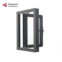Ventana Abatible de Aleación de Aluminio con Rotura de Puente Térmico, Tamaño y Color Personalizados, Fabricante de Ventanas y Puertas