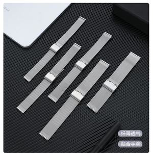 Correa de Reloj Milanesa de Acero Inoxidable de 20/22 mm con Hebilla de Seguridad Simple para Reloj Samsung Gear S3 Watch4, Correa de Muñeca Milanesa, Correas de Reloj de Metal - Product Image 5