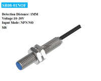 Sensor Proximity Mini industri presisi tinggi NPN N/C M8 deteksi jarak jauh PNP dengan harga magnetis tinggi