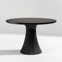 Table basse de luxe moderne en bois finition noire OE HOME, hauteur réglable, garantie 5 ans, pour salon, meubles de maison