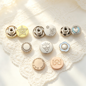 Fashion Luxury Zinc Alloy Shank <b>Buttons</b> Custom Logo Nickel‑Free For Blazer Overcoat Formal Garment - Product Image 1