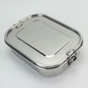 New Design American Airtight Stainless Steel Food Storage <b>Container</b> 800Ml Silicone Seal Ring 304 Metal Lunch Box - Product Image 5