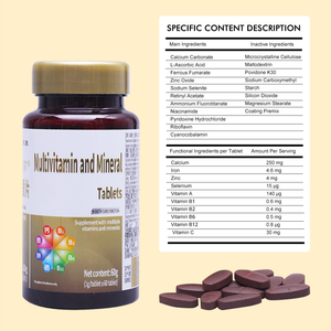 Productos Nutricionales para la Salud Inmunológica OEM para Personas, Tabletas Multivitamínicas y Minerales con Extracto de Plantas, Píldoras de Nutrientes, Vitaminas - Product Image 2