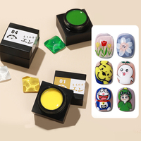 Logo personnalisé 10 Couleurs 8g Fleur Gel Ongles Peinture Blanche Nails Art Design Gel Liner Crème Nail Art Gel Couleur