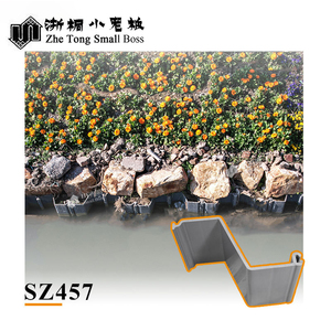 Zhe Tong Small Boss SZ457 Pile de tôle en PVC Z <span class=keywords><strong>Type</strong></span> <span class=keywords><strong>c</strong></span> pour solution de digue et de contrôle de l'eau Durable - Product Image 3