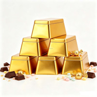 Boîtes en métal personnalisées de qualité alimentaire pour chocolat, biscuits, café, bonbons, emballages cadeaux de Noël, en promotion