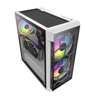 NOUVEAU Boîtier PC Gamer JNP-S01 Full Tower EATX en Alliage d'Aluminium avec Panneau Latéral en Verre Trempé pour Ordinateur ATX