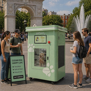 Máquina de Lavado Plegable de Lujo <span class=keywords><strong>para</strong></span> Mascotas, Estable, Duradera, Antiarañazos, de Alto Rendimiento, <span class=keywords><strong>para</strong></span> Exposiciones Públicas de Mascotas - Product Image 1