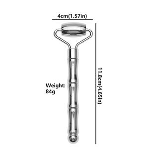 Çift silindir yüz masajı ve akupunktur tedavisi ayna cilalı paslanmaz çelik yüz uygulaması için - Product Image 4