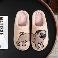 Chaussons d'hiver chauds et amusants en coton, motifs animaux : Lapin, Chien, Chat, Tortue, Léopard, Demu, Mouton à visage noir, Capybara, Teckel