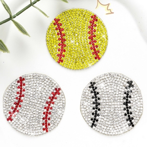 Parches de Diamantes de Imitación de 5CM al por Mayor para Camisetas Deportivas, Apliques de Cristal Termoadhesivos, Parches de Voleibol - Product Image 2
