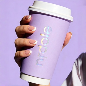 แก้วกาแฟแบบใช้แล้วทิ้ง ขนาด 4-20 ออนซ์ ผลิตจากกระดาษคราฟท์ กันน้ำ สองชั้น สำหรับใส่ไวน์ เตกีลา กาแฟ  รับผลิตตามสั่งพร้อมโลโก้ - Product Image 2