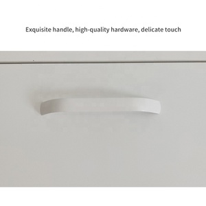 Moderno Mueble Metálico con Puerta de Malla y 3 Cajones, Gabinete de Hierro Bizoe DR-06, Mueble para el Hogar, Sala de Estar, Dormitorio, Hotel - Product Image 4