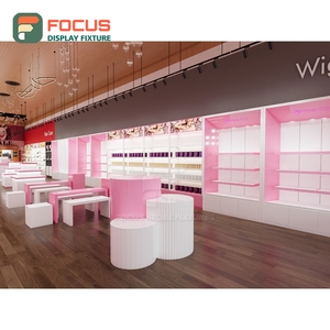 Modern Hair Extension Display Cabinet Glass Door Lockable Drawer Multi Tier Shelf Display Cabinet Fixture - Product Image 2