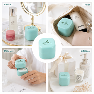 <span class=keywords><strong>Pot</strong></span> cosmétique carré personnalisé 4,3 cm, réutilisable, avec couvercle à clipser, pour crème ou baume à lèvres, format voyage, OEM - Product Image 3