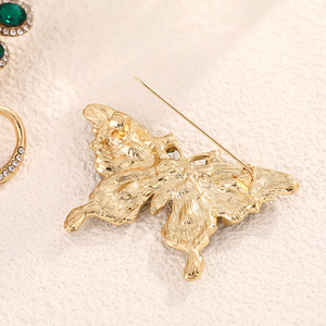 Butterfly Alloy Brooch Green <b>Crystal</b> Zinc Alloy Women's Party Fashion Accessory - Product Image 3