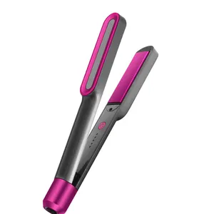 Hot comb straightener XL-126 Ceramic Infrared Hair Straightener Professional Hair Flat Iron Ionic LED Customized Logo